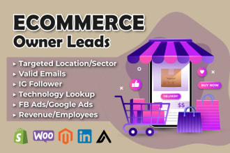 do shopify owner leads, ecommerce leads