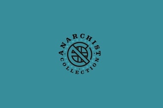 design an elegant anarchist collection logo