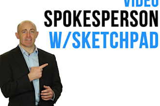 be your video SPOKESPERSON with sketchpad