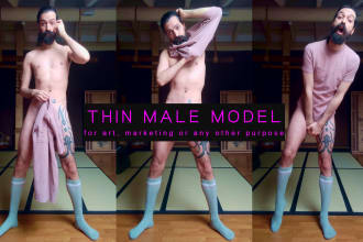 be your thin man model for your art, nsfw welcome