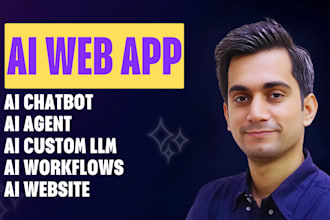 develop ai mobile app, ai website, ai chatbot, ai agent or ai web app