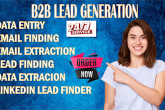 b2b linkedin lead generation and email finder prospect list