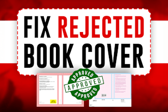 fix your rejected amazon KDP book cover