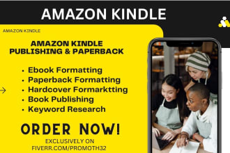 format and upload your book for amazon KDP