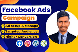 be your facebook ads campaign manager, run fb ads campaign, shopify fb ads