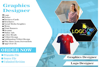 be your professional graphics designer, logo designer