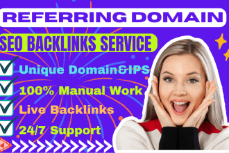 create 10k referring domain high quality SEO backlinks for google ranking