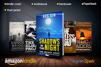 do stunning book cover design, ebook cover design, kindle paperback cover