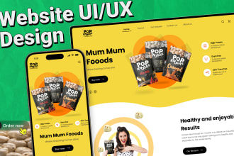 do figma website design, website mockup, website UI UX, figma landing page