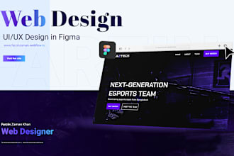 design medical, esports website in figma