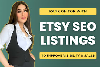 do etsy SEO listings to improve ranking and sales