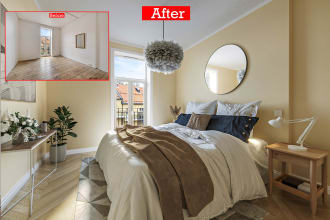 realistic virtual staging, virtual renovation for  your listing