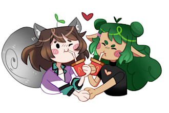 draw a valentine chibi