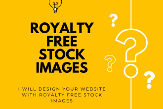design your website with royalty free stock images