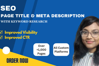 write SEO page titles and meta descriptions