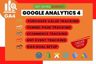 setup google analytics 4, ga4 ecommerce conversion tracking