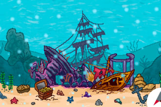 design 2d backgrounds and game assets