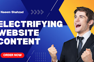 write an electrifying web content