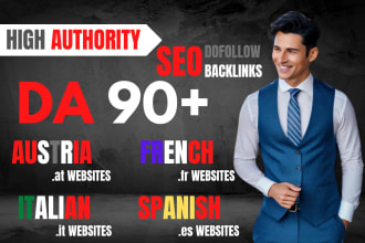 provide manual backlinks for austria, french, italian and spanish sites