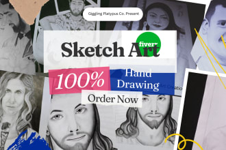 draw pencil sketch, portrait, line art, watercolor art from a picture