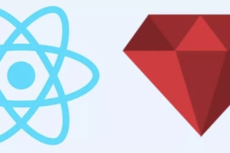 do fullstack web development using react and ruby on rails