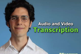 transcribe audio or video in english or spanish
