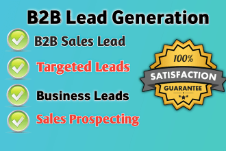 provide targeted b2b linkedin lead generation ,business lead