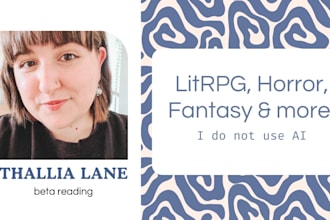 beta read your litrpg, fantasy and horror manuscript