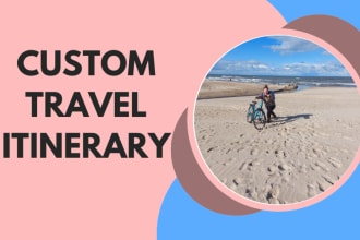 create a custom travel itinerary anywhere
