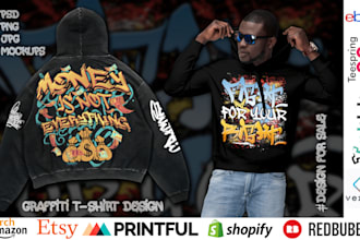 do create graffiti style tee shirt design