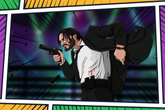 do comic book art, comic book illustrations