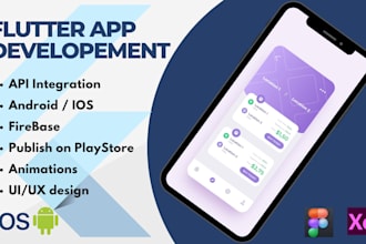 develop hybrid mobile apps in flutter with firebase integration