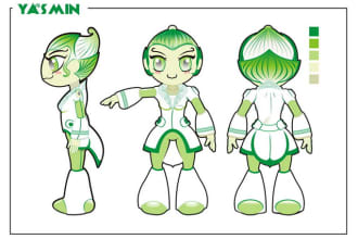 draw character design or mascot