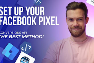 setup facebook pixel shopify, ga4, conversion api via google tag manager