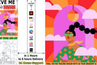 perfectly vector tracing logo or image quickly in 1 hours