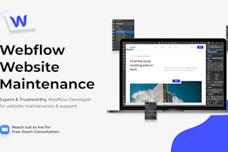 provide maintenance and support for your webflow website