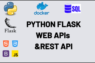 develop deploy web application crud restful api python flask