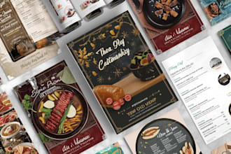 do an amazing menu design, food menu, restaurant menu design