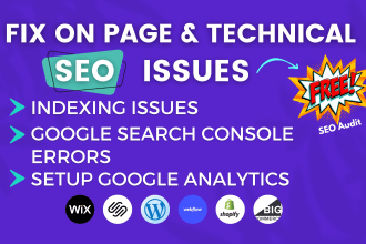 fix on page google index search console schema semrush, ahrefs, technical errors