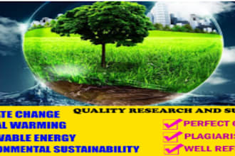 help you in writing on environment and climate change