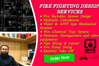 do fire sprinkler system layout design with calculation