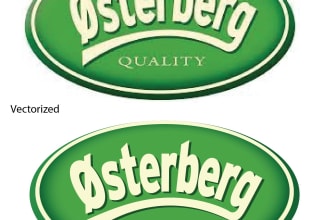 trace low resolution images to high resolution vector files