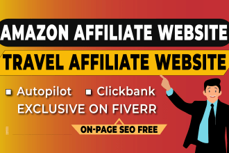 develop travel website autopilot ,clickbank amazon,travel affiliate website