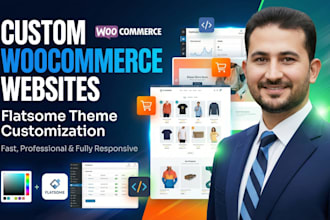 customize flatsome theme woocommerce website for you