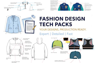 create fashion tech packs ready for manufacturing