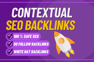build high quality organic SEO contextual dofollow backlinks