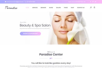 design skin care, makeup,spa, beauty saloon,cosmetics website