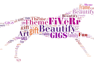 create an amazing word art as you want
