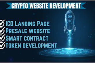 develop bep20,erc20 tokens, ico, presale website development