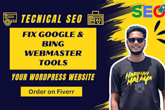 setup website on google search console and analytics or bing webmaster